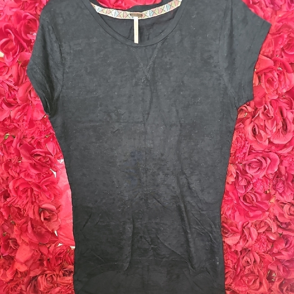 Poof Girls Long Black Hilo Black Legging Tshirt Size Large
